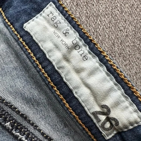 rag & bone Cate Mid Rise Ankle Skinny Jeans Size 26 - Picture 5 of 6